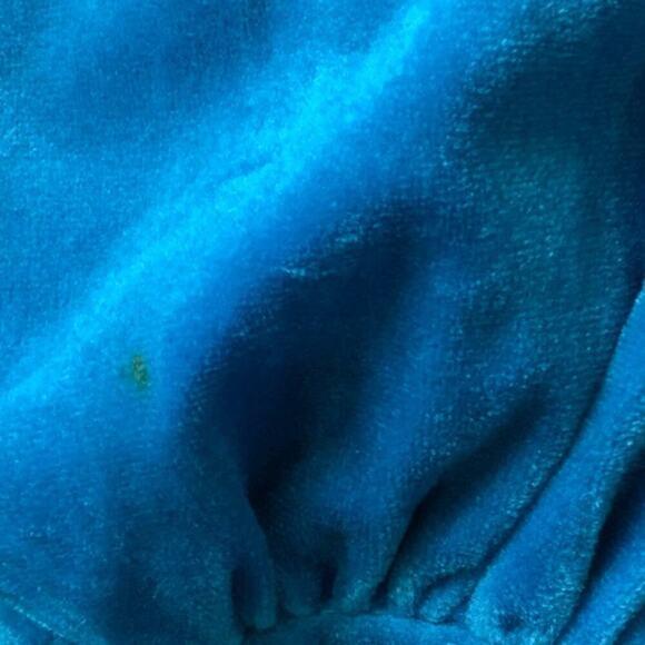 CJS Vintage House Dress Sleepwear Womens L Half Zip Balloon Sleeves Drawstring - Picture 8 of 10